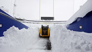 Sniegas stadione