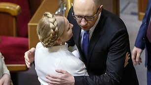Arsenijus Jaceniukas ir Julija Tymo&scaron;enko