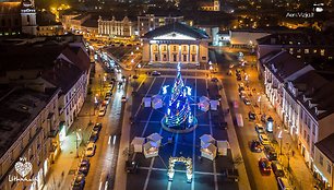 Kalėdų eglė Vilniaus rotušės aikštėje 