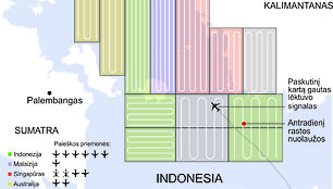 „AirAsia“ lėktuvo paieškos žemėlapis 