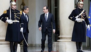 Nicolas Sarkozy ir Francois Hollande'as