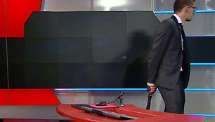 Ginkluotas vyras &bdquo;NOS&ldquo; televizijoje 