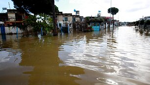 Potvynis Albanijos pietvakariuose