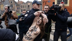 „Femen“ aktyvisčių protestas Lilio mieste