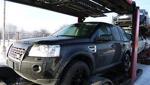 Automobilvežiu buvo vežamas Italijoje vogtas „Land Rover Freelander“