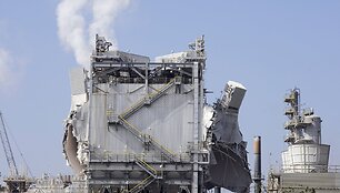&bdquo;ExxonMobil&ldquo; naftos perdirbimo gamykla po sprogimo