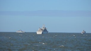 Baltijos &scaron;alių karinių laivų pratybos