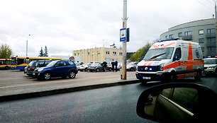 Įvykis stotelėje, Žvėryne (Vilnius).