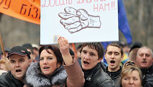 Protestuotojai