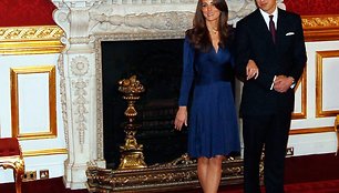 Kate Middleton su sužadėtiniu princu Williamu