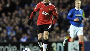 &bdquo;Manchester United&rdquo; ir &bdquo;Rangers&rdquo; rungtynių akimirka