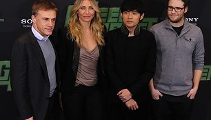 Christophas Waltzas, Cameron Diaz, Jay Chou ir Sethas Rogenas