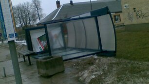 Vėjo i&scaron;versta stotelė &Scaron;iauliuose