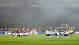 &bdquo;Milan&ldquo; ir &bdquo;Napoli&ldquo; komandos prie&scaron; rungtynes