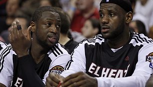 Dwyane'as Wade'as ir LeBronas Jamesas