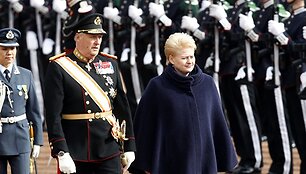 Norvegijos karalius Haraldas V ir Lietuvos prezidentė Dalia Grybauskaitė
