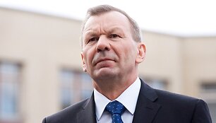 &Scaron;vedijos karalienės vizito Pilaitės mokykloje akimirka