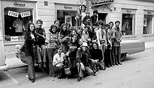 Osama bin Ladenas (antras i&scaron; de&scaron;inės) 1971 metais &Scaron;vedijoje
