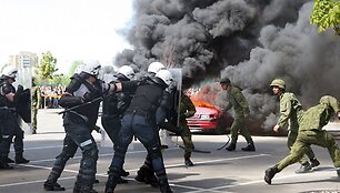 Civilinės saugos pratybų akimirkos