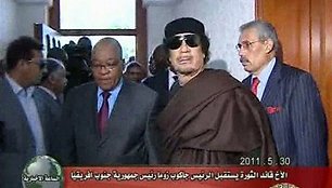 Jacobas Zuma ir Muamaras Kadhafi