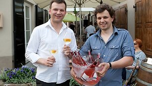&bdquo;Notre Vie&ldquo; &scaron;eimininkai Edgaras Plau&scaron;ka (kairėje) ir Marius Linikas