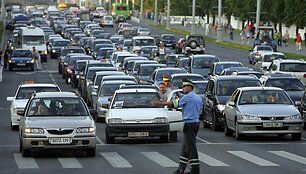 Protesto akcijos akimirka