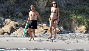 Prancūzijos prezidentas Nicolas Sarkozy su žmona Carla Bruni-Sarkozy
