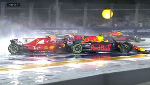 Avarija &bdquo;Formulės 1&ldquo; Singapūro GP