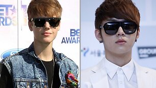 Justinas Bieberis (kairėje) ir Yong Jun-hyung