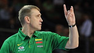 Lietuvos krep&scaron;inio rinktinės treneris Kęstutis Kemzūra