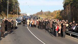 Lietuvos tūkstantmečio tilto atidarymo akimirka