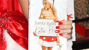 Katie Price laiko knygą „Santa Baby“