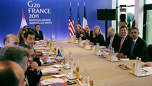 G20 vir&scaron;ūnių susitikimo akimirka