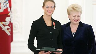Donata Rim&scaron;aitė ir Dalia Grybauskaitė