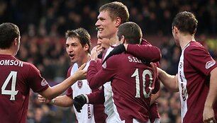 Marius Žaliūkas (centre)