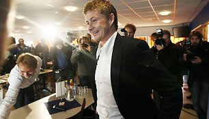 &Scaron;iandien norvegas Ole Gunnaras Solskjaeras buvo pristatytas žiniasklaidai ir gerbėjams