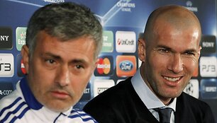 Spaudos konferencija prie&scaron; rungtynes (Jose Mourinho ir Zinedine'as Zidane'as)