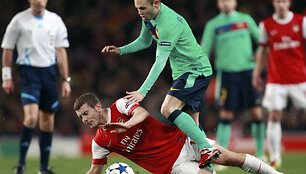 &bdquo;Arsenal&ldquo; treneris Arsene&lsquo;as Wengeras yra patenkintas kaip sparčiai tobulėja Wilshere&lsquo;as