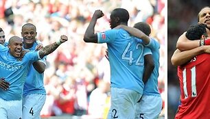 Didžiausi miesto klubai &ndash; &bdquo;Manchester United&ldquo; ir &bdquo;Manchester City&ldquo; i&scaron;kovojo titulus