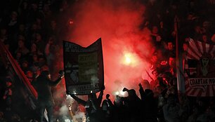 Rusijoje &bdquo;Spartak&ldquo; klubo fanai kovėsi su milicija