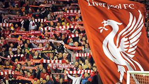Triuk&scaron;mingiausiais sirgaliais gali pasigirti Liverpulio futbolo klubas.