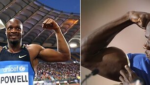 Asafa Powellas ir Usainas Boltas