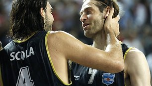 Fabricio Oberto (dešinėje) sugrįžta į profesionalų krepšinį, kad padėtų Argentinos vyrų krepšinio rinktinei 