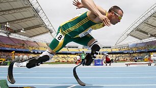Oscaras Pistorius pirmą kartą dalyvauja pasaulio čempionate