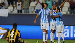 "Malaga" klubo žaidėjai džiaugiasi
