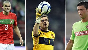 Pepe, Ikeras Casillasas ir Cristiano Ronaldo