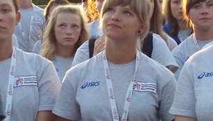 Greta Juodeikaitė G. Juodokaitė (priekyje) 2009 m. Lietuvoje vykusiame Europos jaunimo lengvosios atletikos čempionate buvo savanorė talkininkė