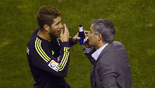 Sergio Ramosas ir Jose Mourinho