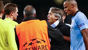 Roberto Mancini tikina, kad Čempionų lygoje jo komandai vilčių beveik nebėra