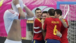 Ispanijos rinktinė penktą kartą žais pasaulio salės futbolo čempionato finale 